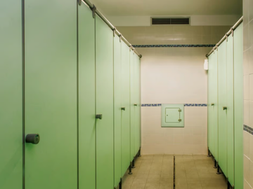 MODULAR WALL G/S - HPL toilet partition by GES Group - view 2